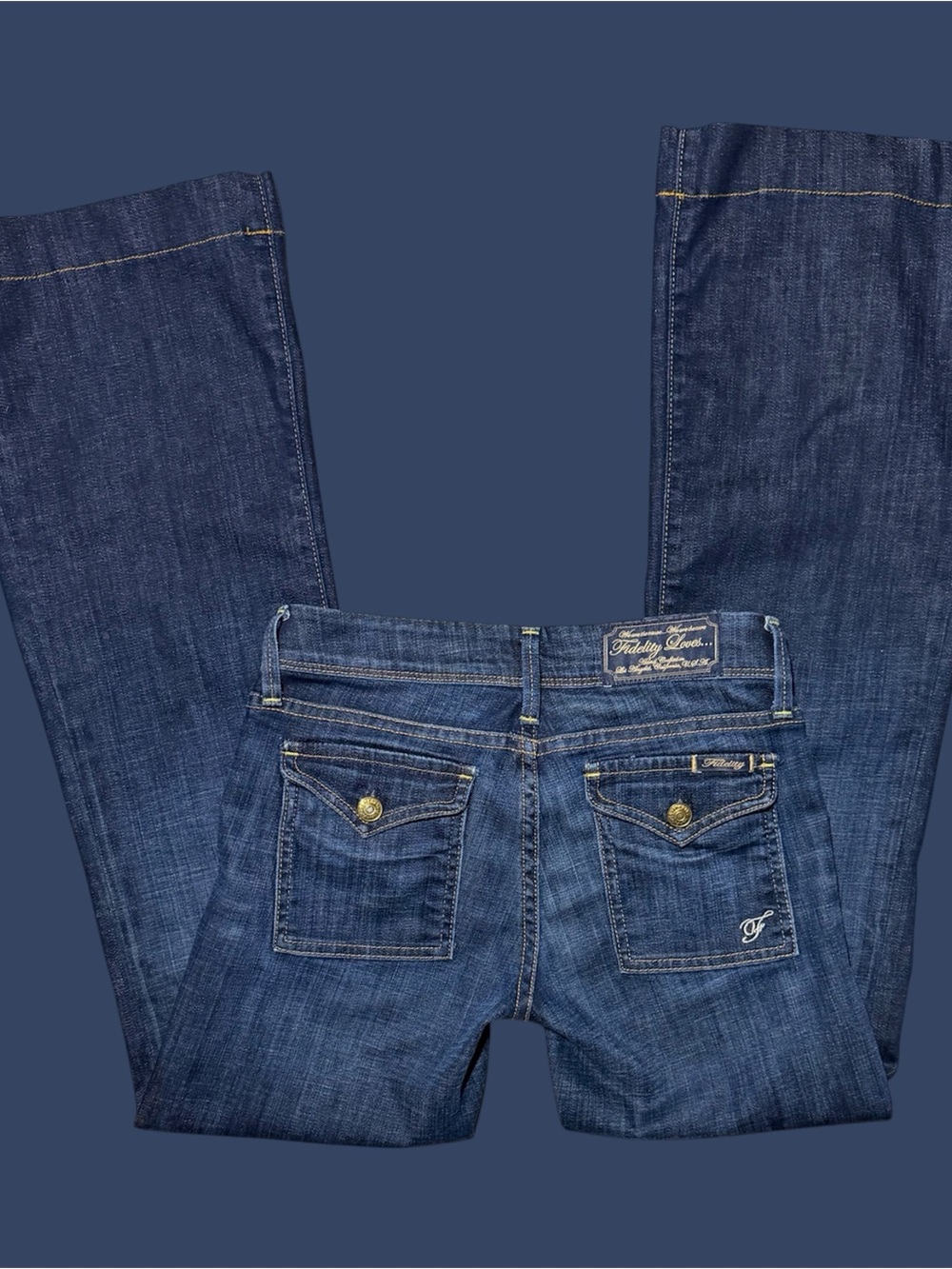 Fidelity Women's Dark Indigo Bootcut Jeans